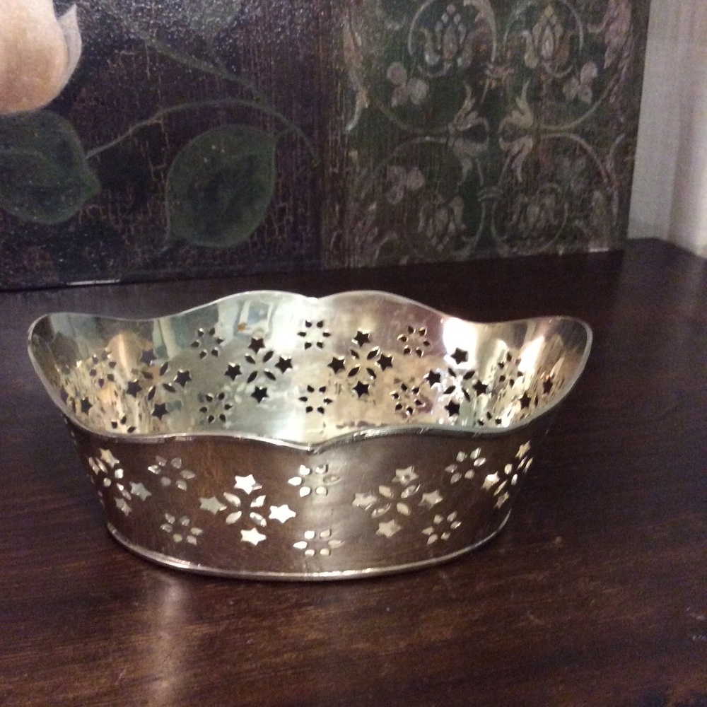 Pierced silver bowl